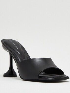 NIB Charles & Keith Celestine Sculptural Heel Mules